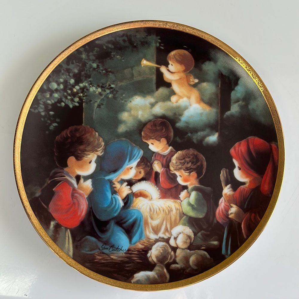 The Hamilton Collection: Come Let Us Adore Him Plate